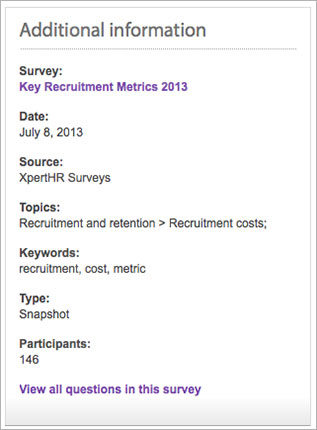 survey results additional information